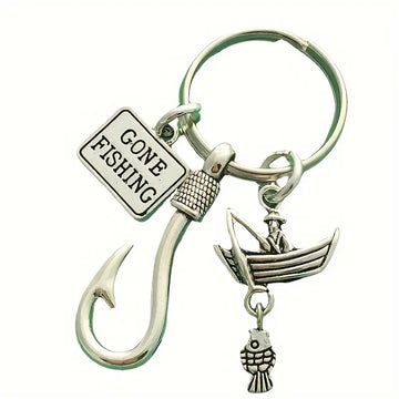 Fishing Keyrings & Keychains with Fish Hook