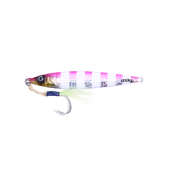 Bullking Jigs 9 - White Strip on Pink / 100G