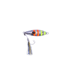 Bullking Jigs 3 - Orange & Green Stripe on Silver / 60G