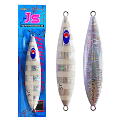 Fishfarmer JS Slow Pitching Jigs - Silver Stripe / 180G