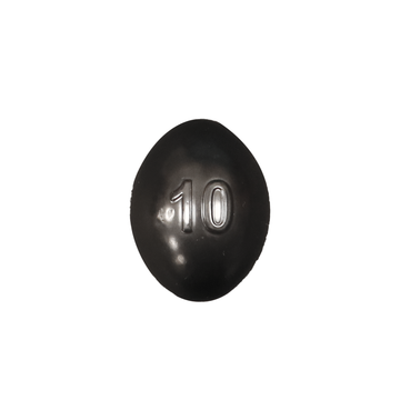 Fishing Sinker Weight Black  EGG Shape