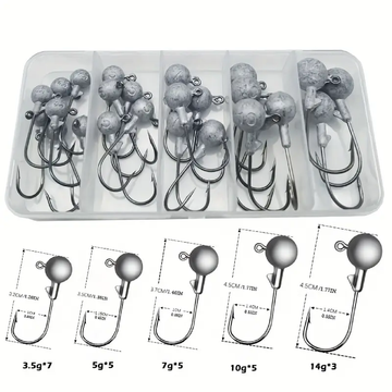 Round Lead Crank Hooks