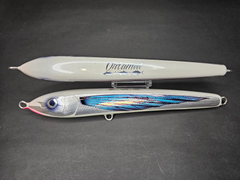 Untamed YellowTailKiller 230 Lures - 230mm 95G / Pearl White ColourShift Glow Flying Fish