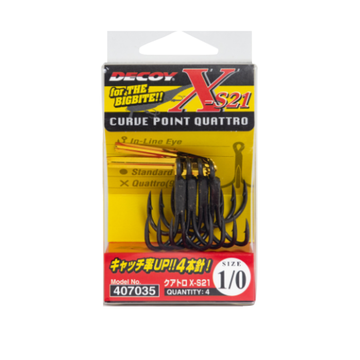 DECOY X-S21 CURVE POINT QUATTRO HOOK