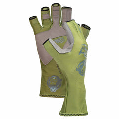 Fish Monkey Half Finger Guide Glove - L / Sage