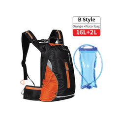 Fishon Back Bag For Outdoor Activities with water Bag 16L+2L - Orange