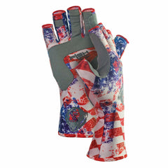 Fish Monkey Half Finger Guide Glove - M / Americana