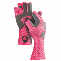 Fish Monkey Half Finger Guide Glove - XS / Pink