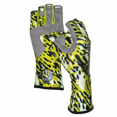 Fish Monkey Half Finger Guide Glove - M / Schoolin Bass