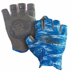 Fish Monkey Stubby Guide Glove - M / Blue Camo